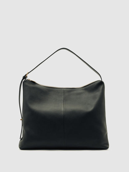 Grained Leather Tote Bag in Black Women | Reiss