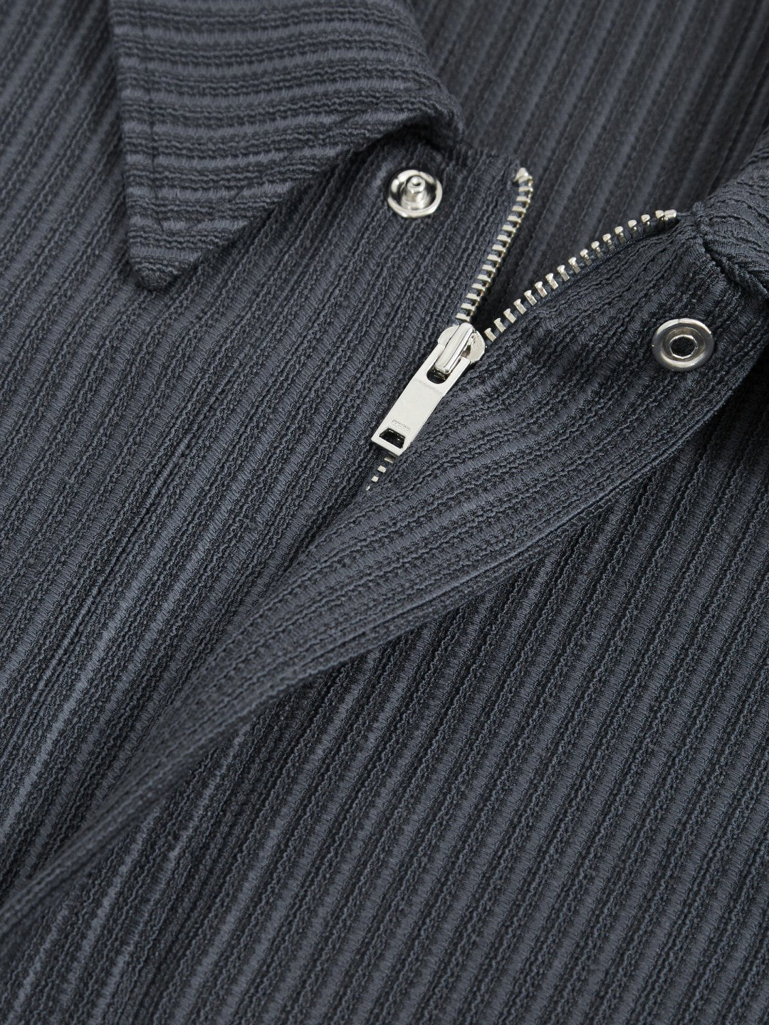 Oversized Textured Stripe Polo Shirt in Petrol Blue Men | Reiss
