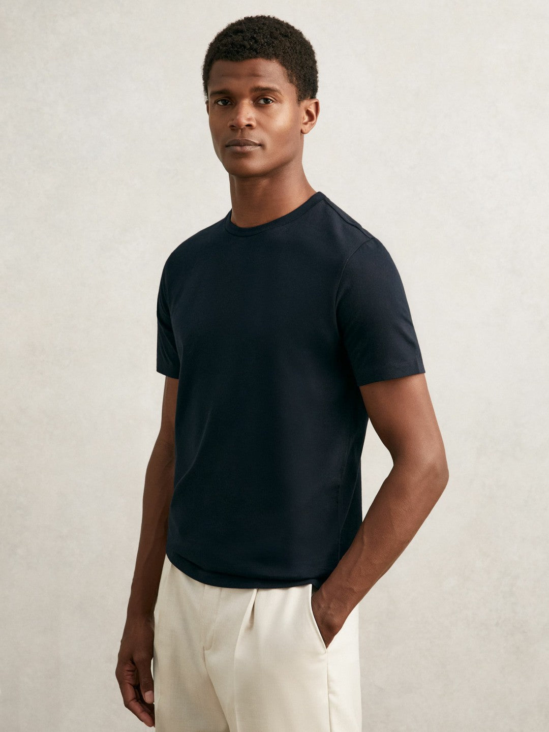 T-Shirts 3 Pack in White/Navy/Dark Sage Green Men | Reiss