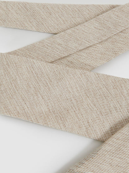 Wool-Silk Textured Tie in Oatmeal Men | Reiss