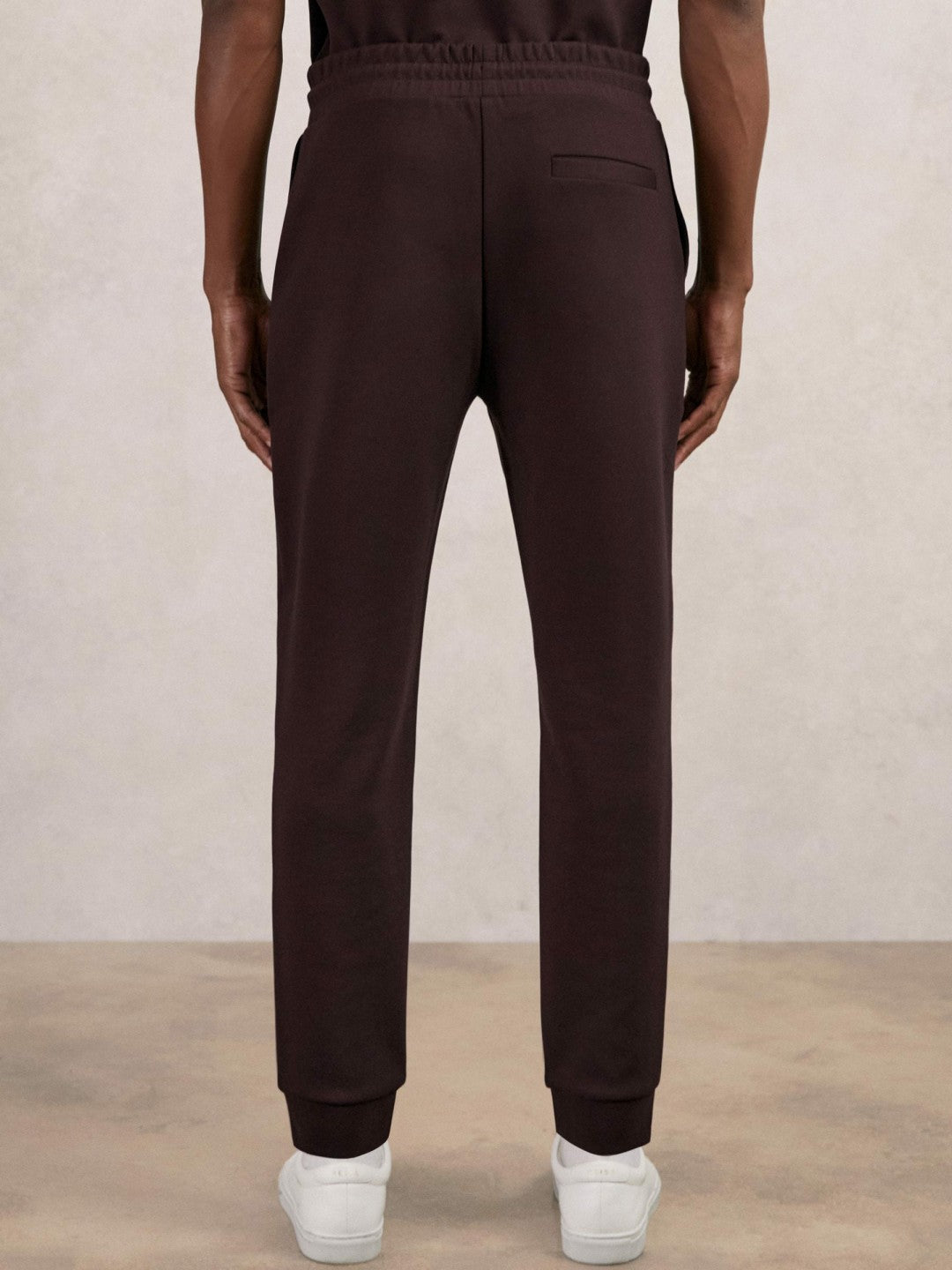 Interlock Drawstring Joggers in Cherry Red Men | Reiss