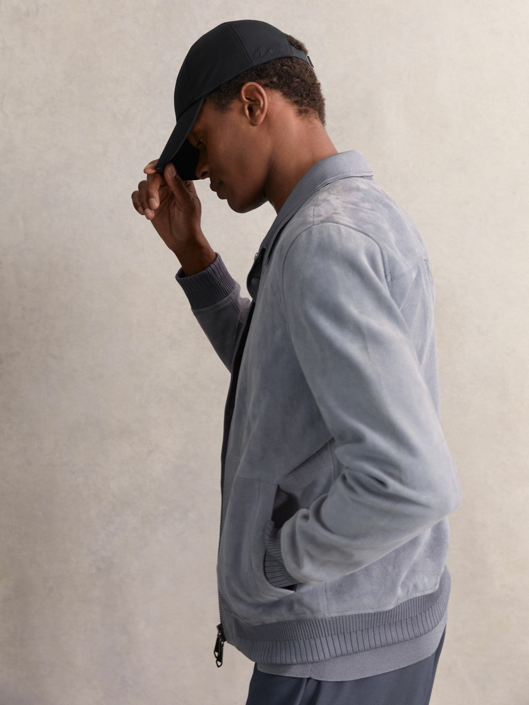 Embroidered Logo Tech Baseball Cap in Navy Men | Reiss