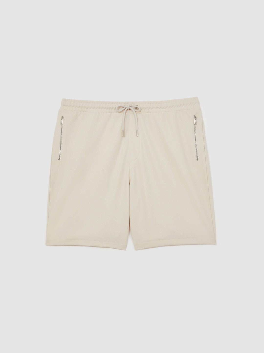 Textured Drawstring Shorts in Stone Men | Reiss