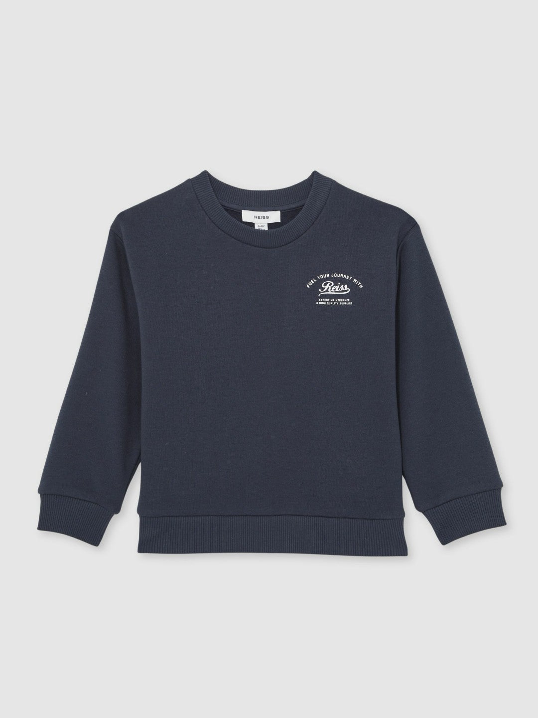 3-9 yrs Cotton Blend Motor Cars Sweatshirt in Washed Blue Children & Baby | Reiss