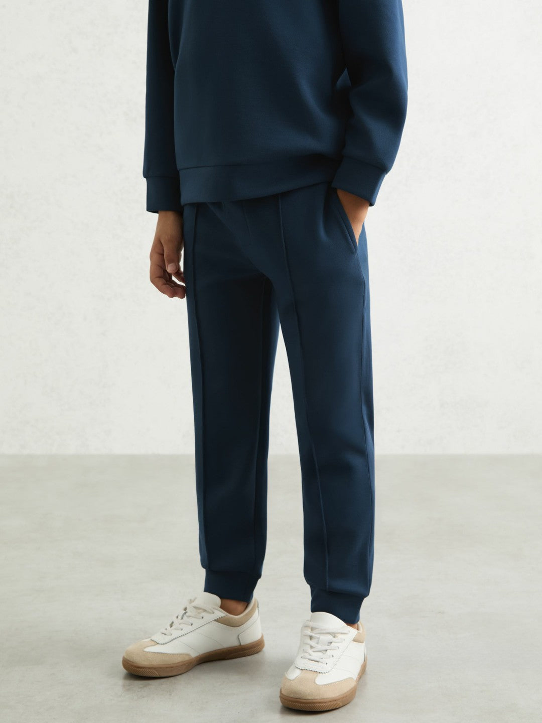 9-13 yrs Interlock Drawstring Joggers in Ocean Blue Children & Baby | Reiss