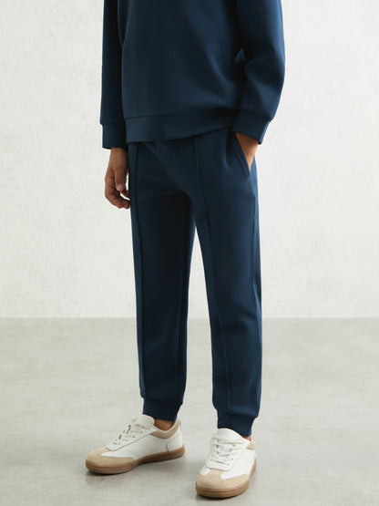 9-13 yrs Interlock Drawstring Joggers in Ocean Blue Children & Baby | Reiss