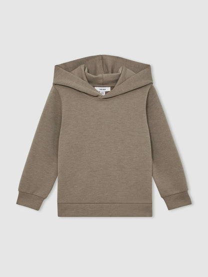 Interlock-Jersey Hoodie in Taupe Brown Children & Baby | Reiss