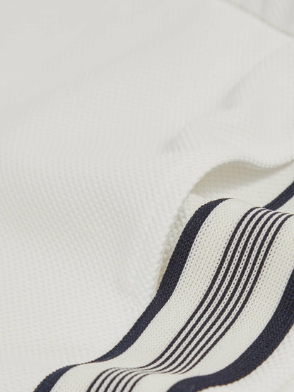 9-13 yrs Side Stripe Textured Shorts in White Children & Baby | Reiss
