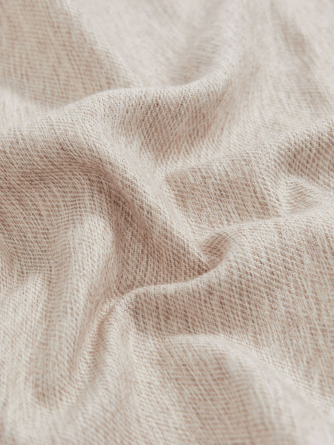 Wool Silk Textured Pocket Square in Oatmeal Men | Reiss