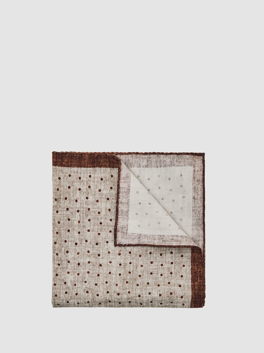 Pocket Squares in Grey Melange Men | Reiss