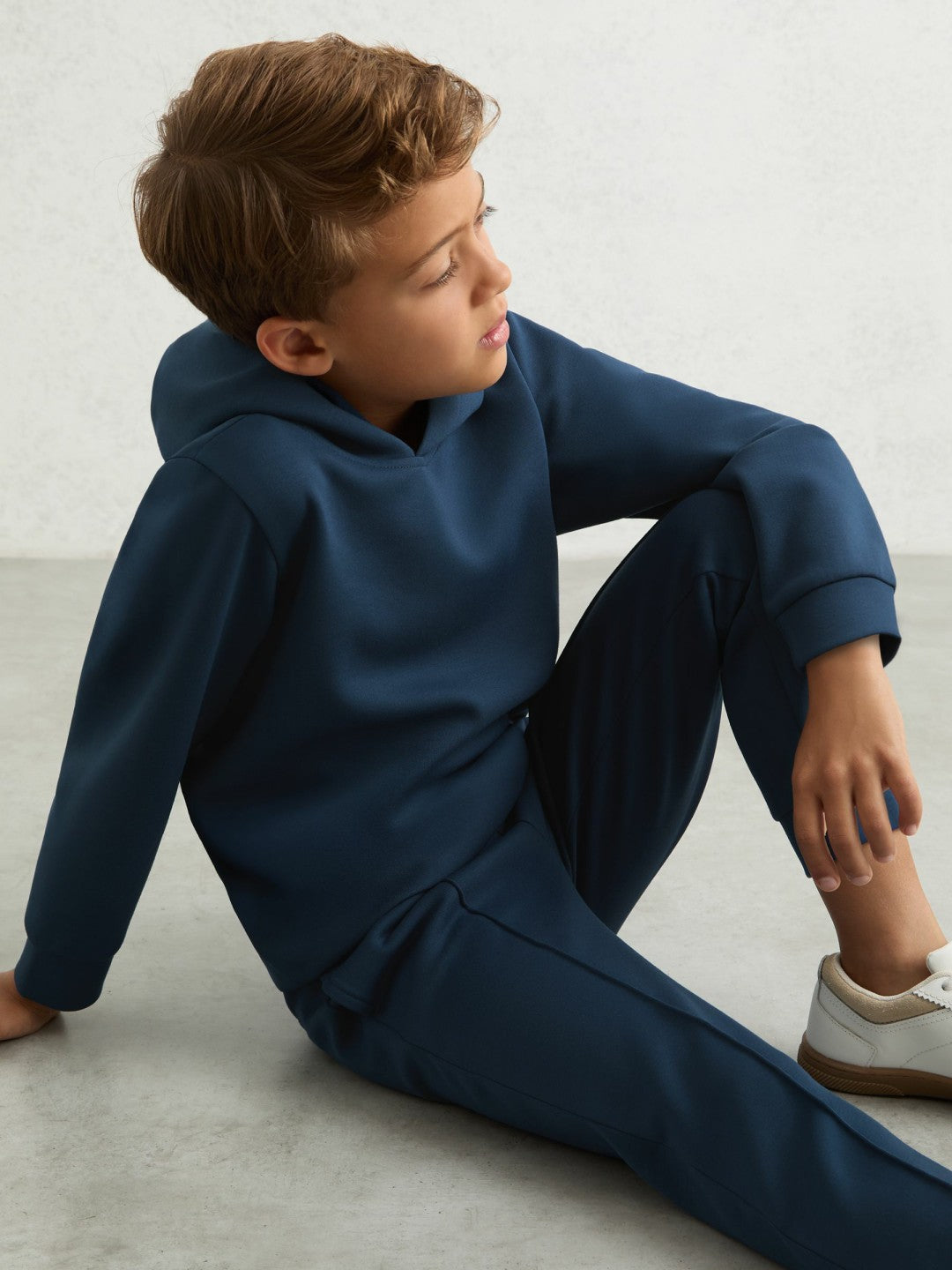 13-14 yrs Interlock Drawstring Joggers in Ocean Blue Children & Baby | Reiss
