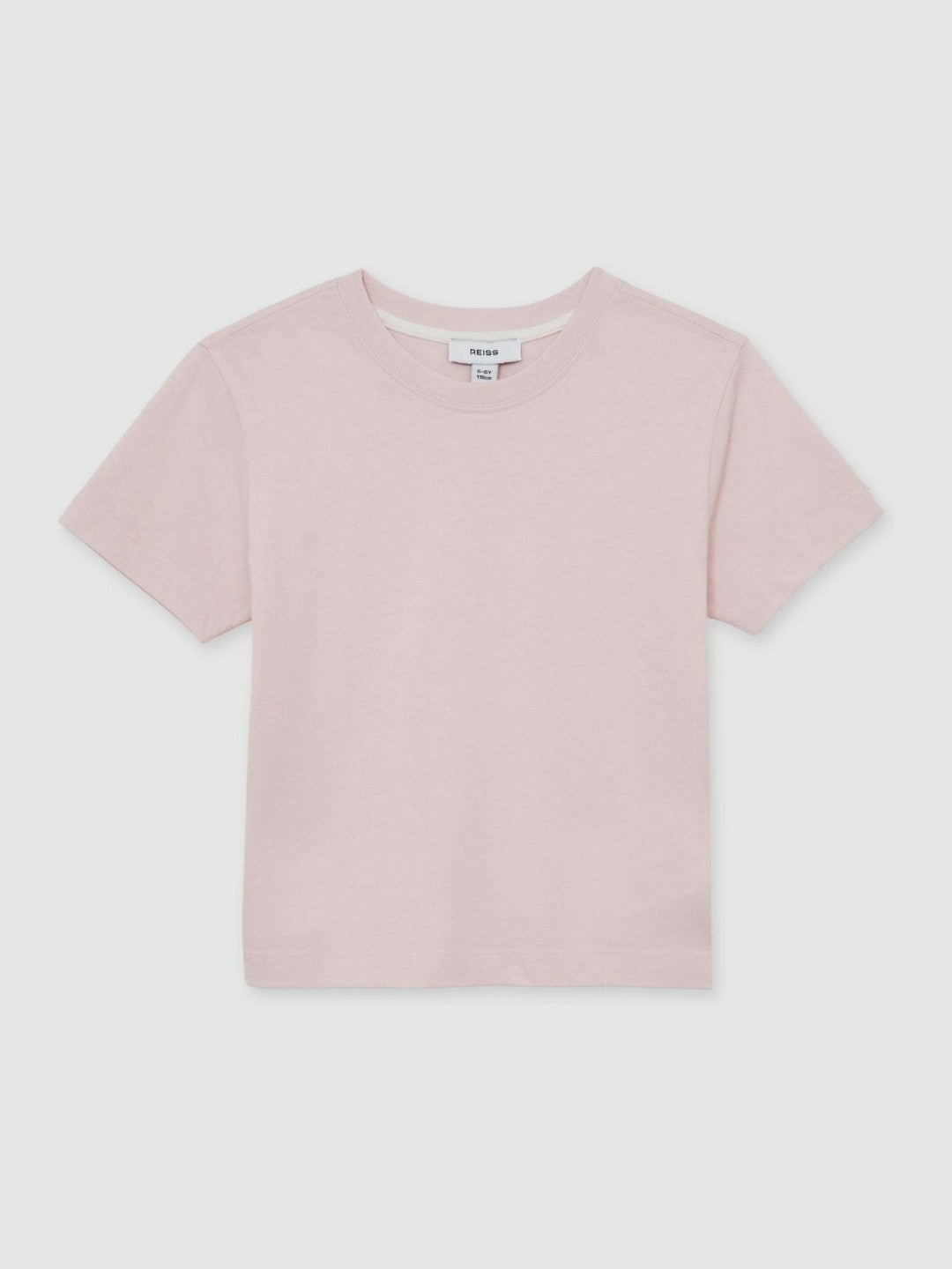 9-13 yrs Cotton Crew Neck T-Shirt in Pink Children & Baby | Reiss