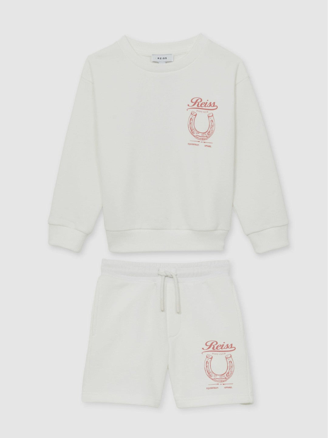 Pony Club Sweatshirt and Shorts Set in Ecru Children & Baby | Reiss