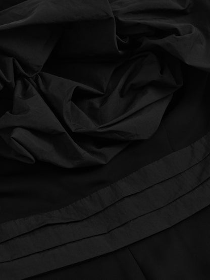 Sculptural Strapless Wide-Leg Jumpsuit in Black Women | Reiss