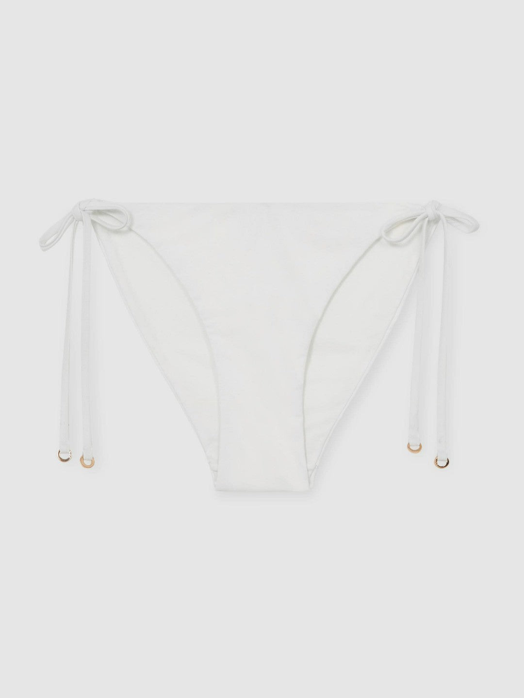 Side Tie Bikini Bottoms in White Women | Reiss