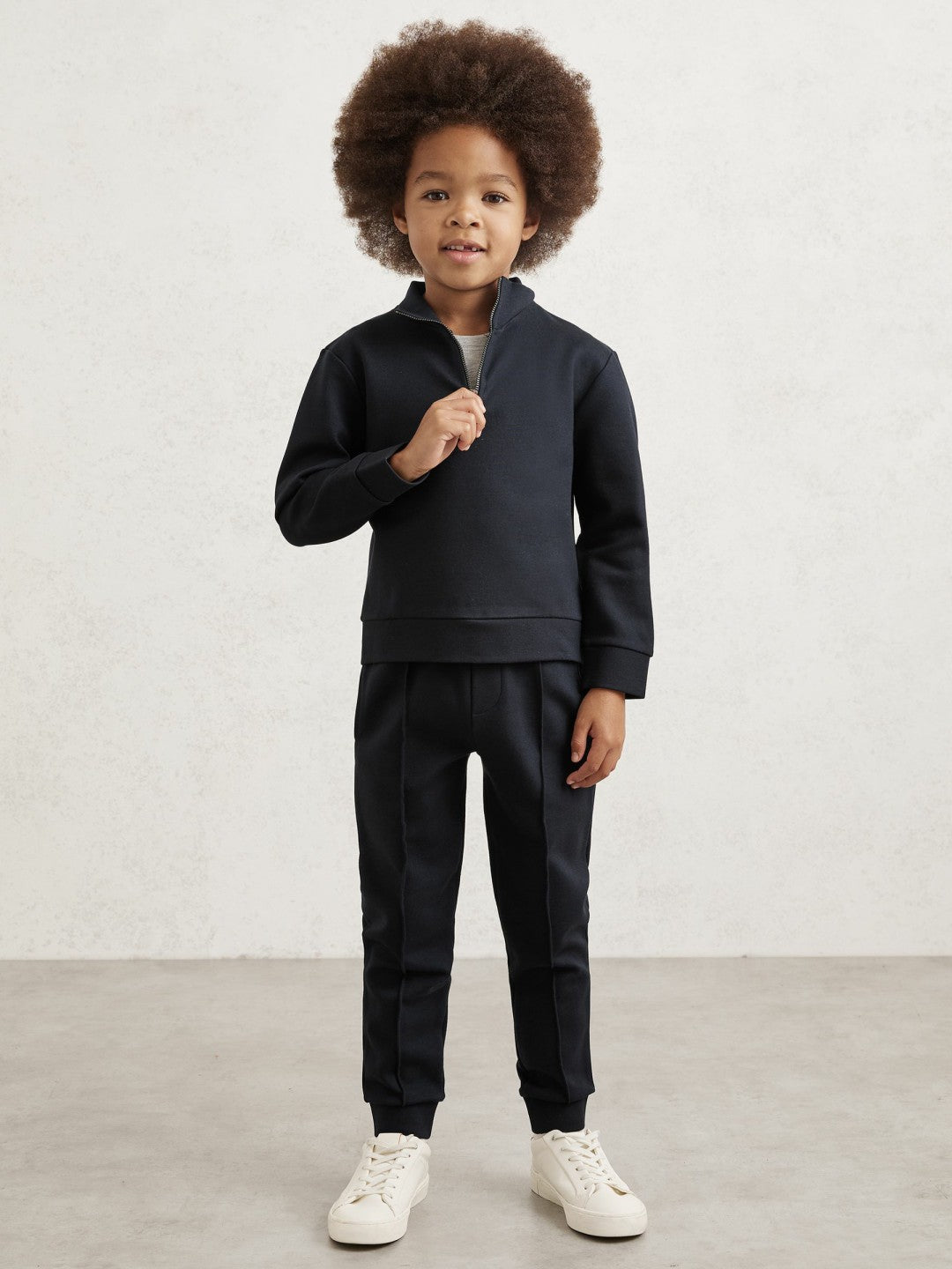 3-9 yrs Interlock Sweatshirt and Trousers Set in Navy Blue Children & Baby | Reiss