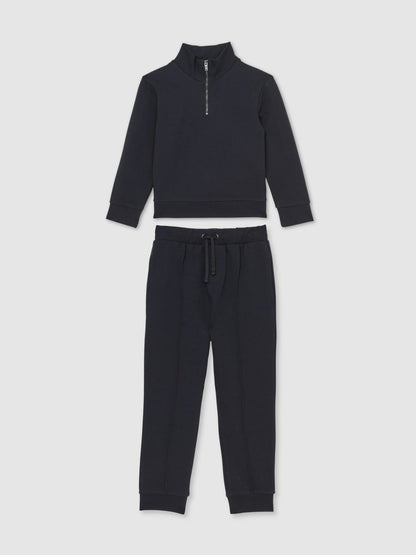 3-9 yrs Interlock Sweatshirt and Trousers Set in Navy Blue Children & Baby | Reiss