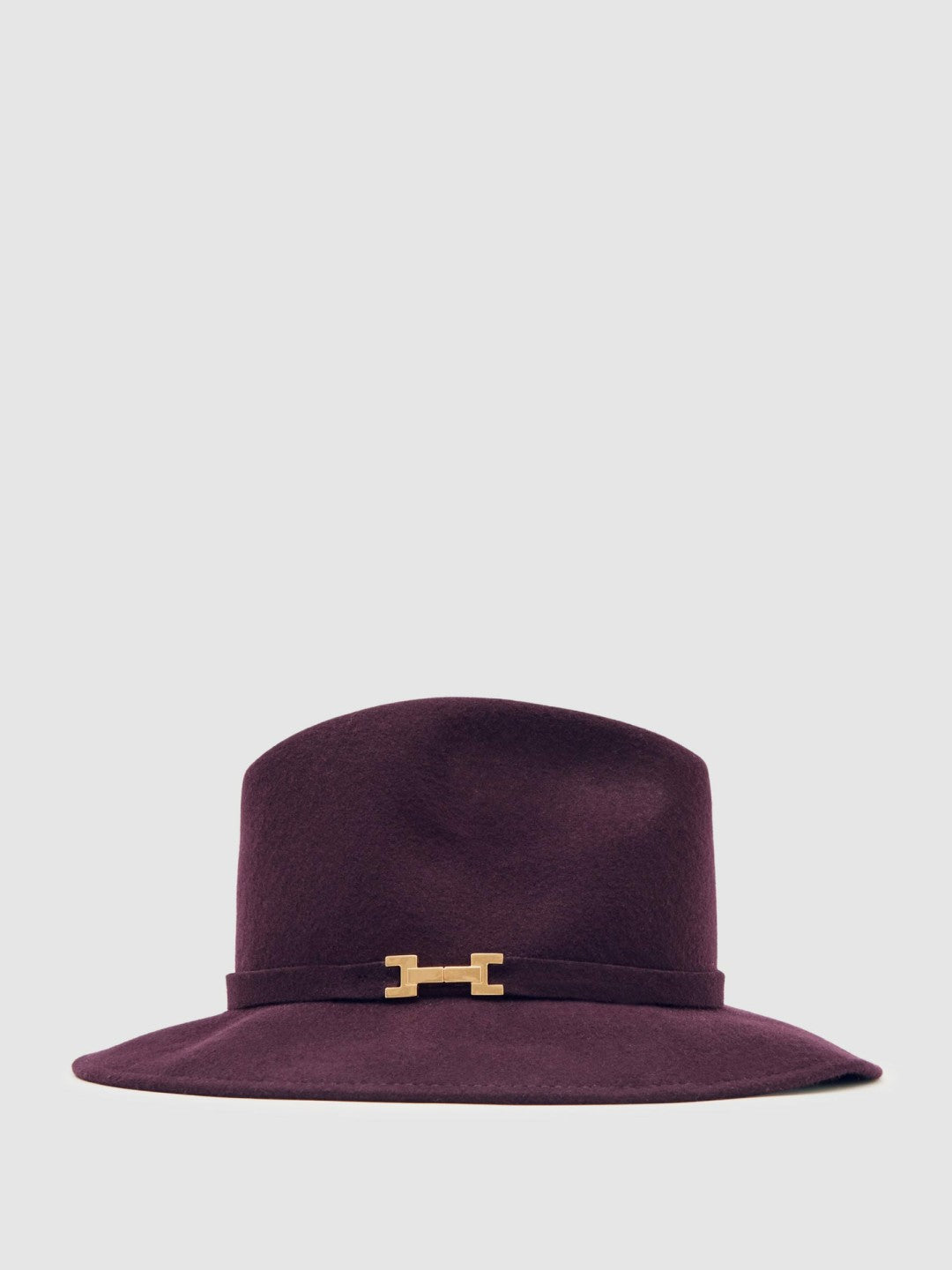 Wool Fedora Hat in Burgundy Women | Reiss