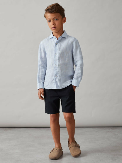 3-9 yrs Relaxed Drawstring Shorts in Navy Children & Baby | Reiss
