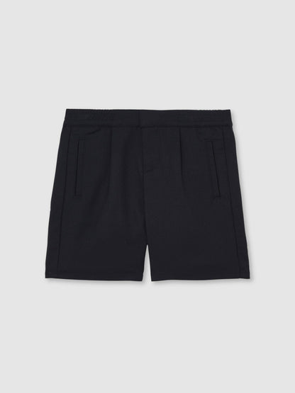 3-9 yrs Relaxed Drawstring Shorts in Navy Children & Baby | Reiss