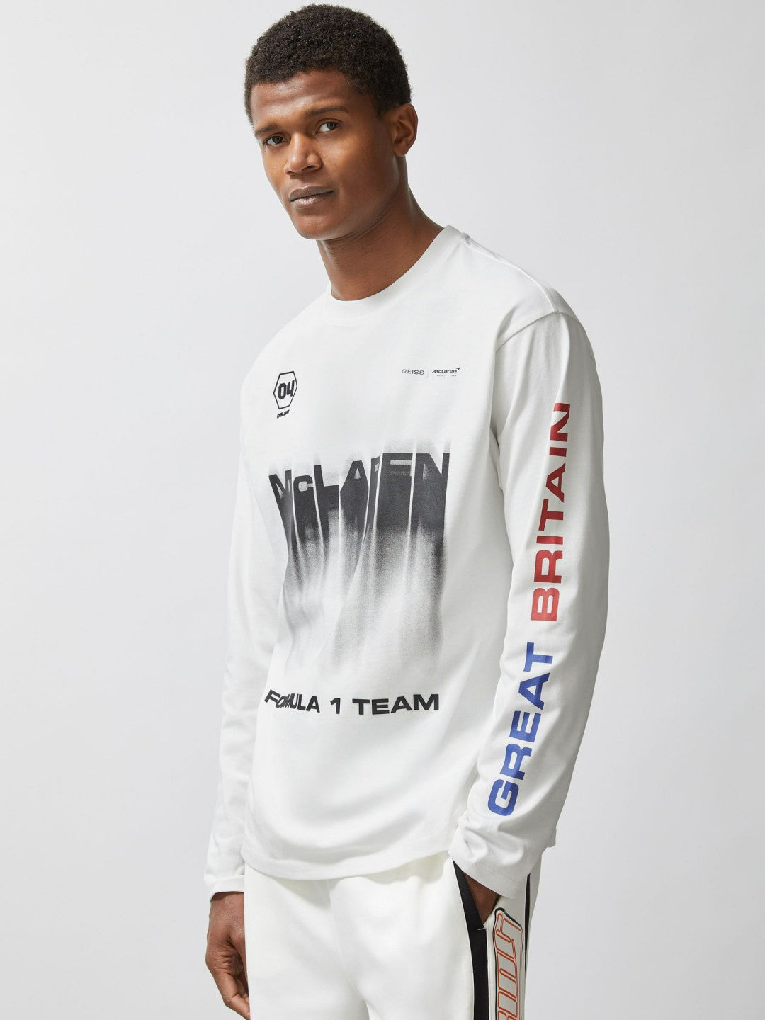 McLaren F1 Team British GP T-Shirt Unisex Fit in White Men | Reiss