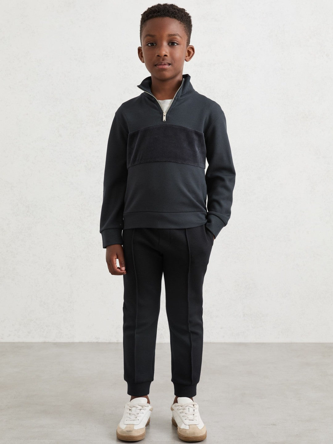 3-9 yrs Interlock Drawstring Joggers in Navy Blue Children & Baby | Reiss