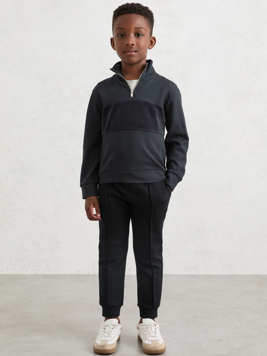 3-9 yrs Interlock Drawstring Joggers in Navy Blue Children & Baby | Reiss