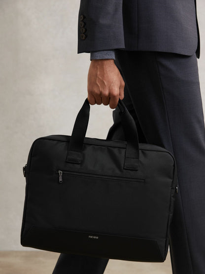 Woven Briefcase in Black Men | Reiss