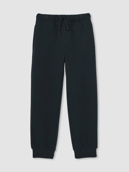 Cotton-Blend Textured Cuffed Joggers in Navy Children & Baby | Reiss