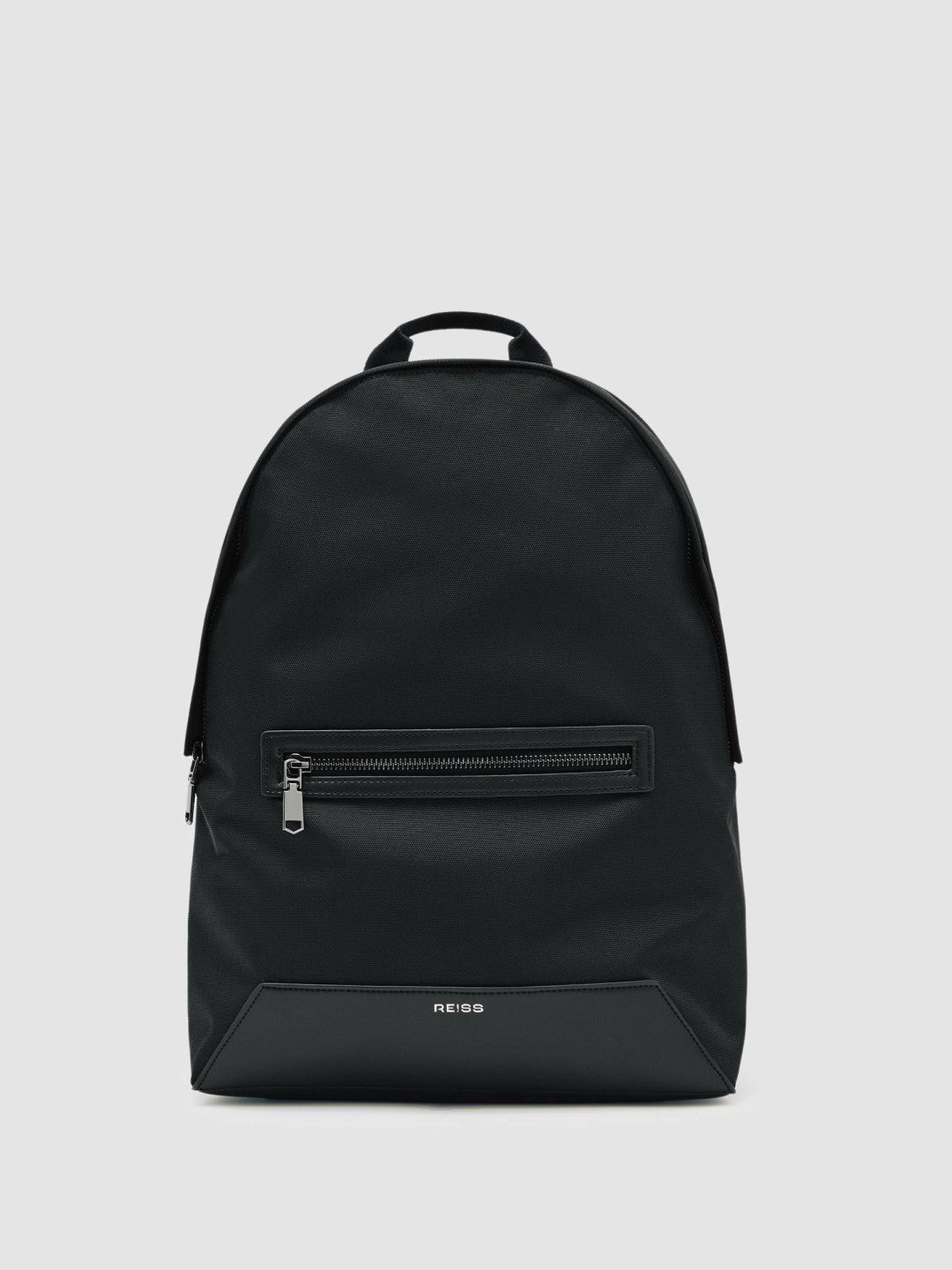 Woven Zipped Backpack in Black Men | Reiss