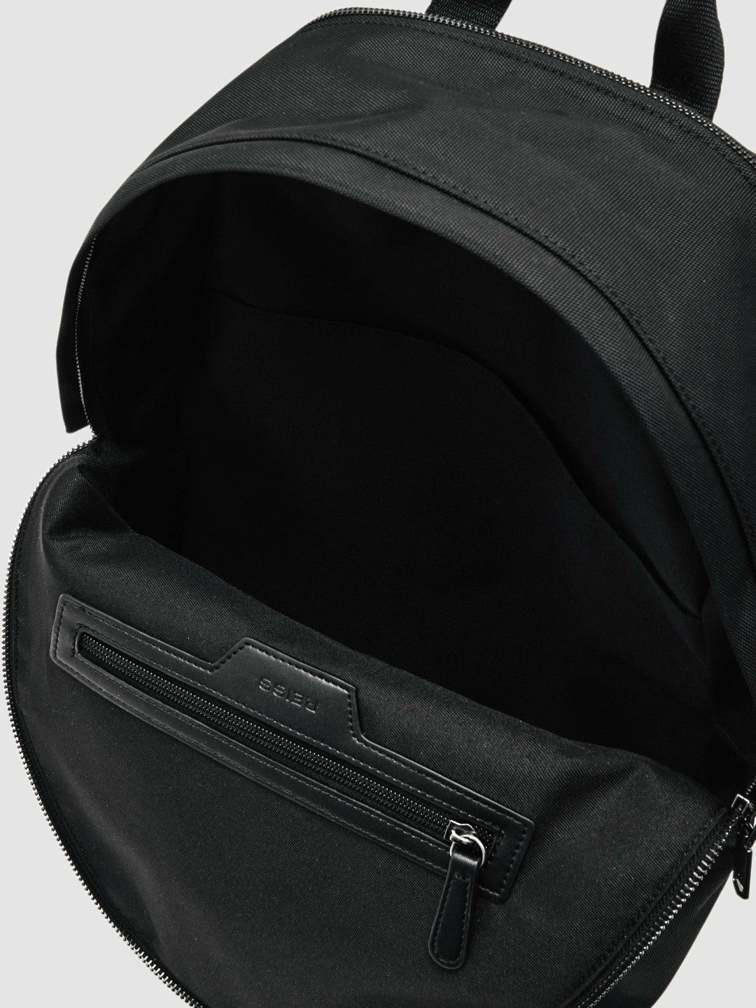 Woven Zipped Backpack in Black Men | Reiss