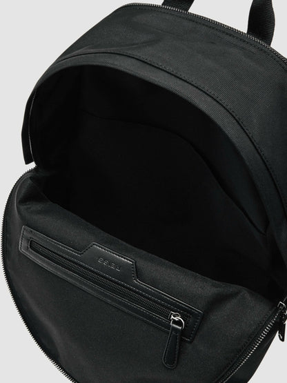 Woven Zipped Backpack in Black Men | Reiss