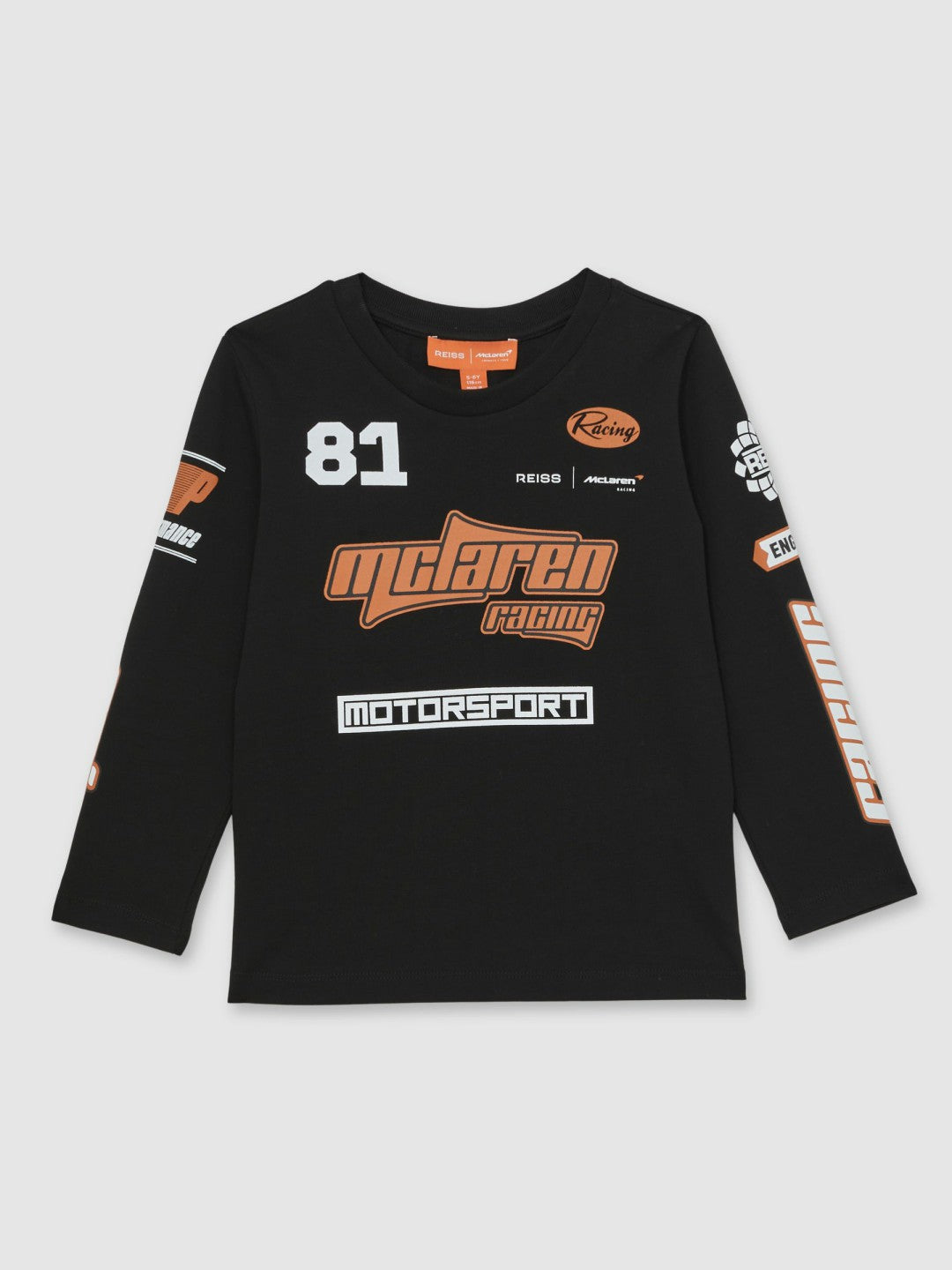 9-13 yrs McLaren F1 Team Cotton Logo T-Shirt Unisex Fit in Black Children & Baby | Reiss