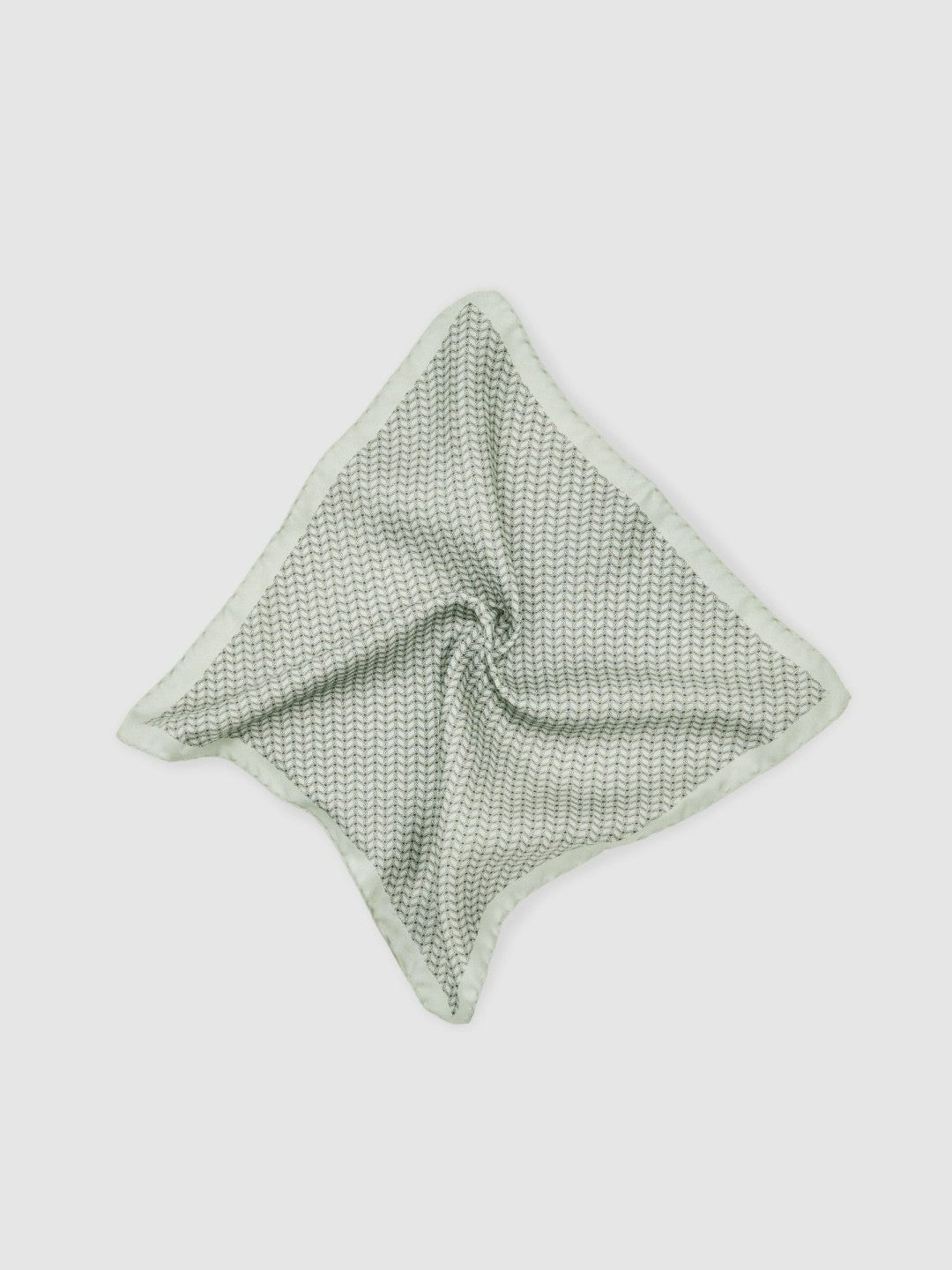 Geo Chain Detail Pocket Square in Sage Men | Reiss
