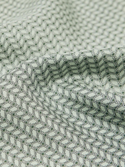 Geo Chain Detail Pocket Square in Sage Men | Reiss