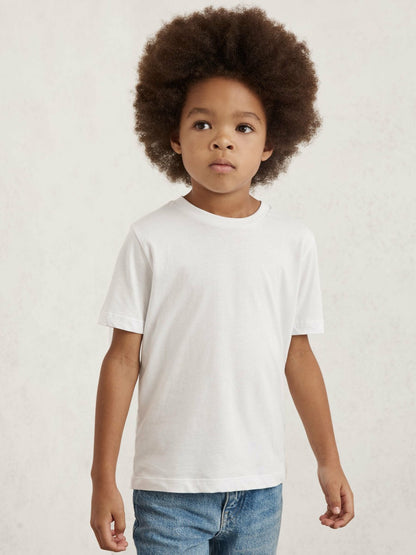 9-13 yrs Crew Neck T-Shirt in White Children & Baby | Reiss