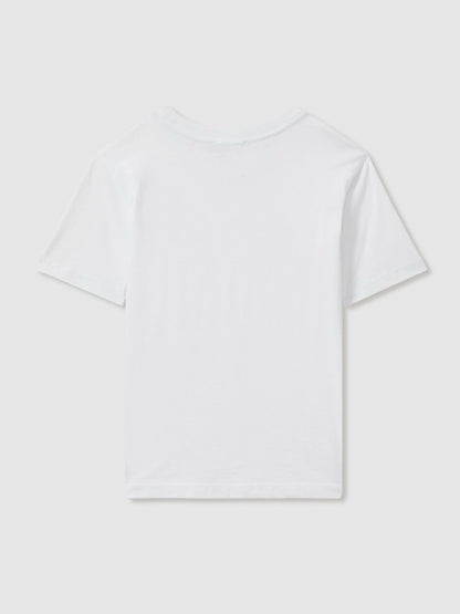 9-13 yrs Crew Neck T-Shirt in White Children & Baby | Reiss