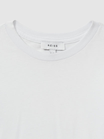 9-13 yrs Crew Neck T-Shirt in White Children & Baby | Reiss