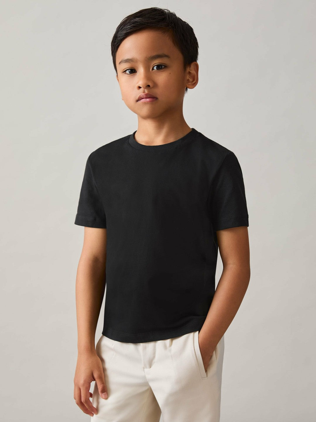 9-13 yrs Crew Neck T-Shirt in Black Children & Baby | Reiss