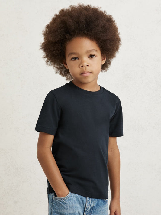 9-13 yrs Crew Neck T-Shirt in Navy Children & Baby | Reiss