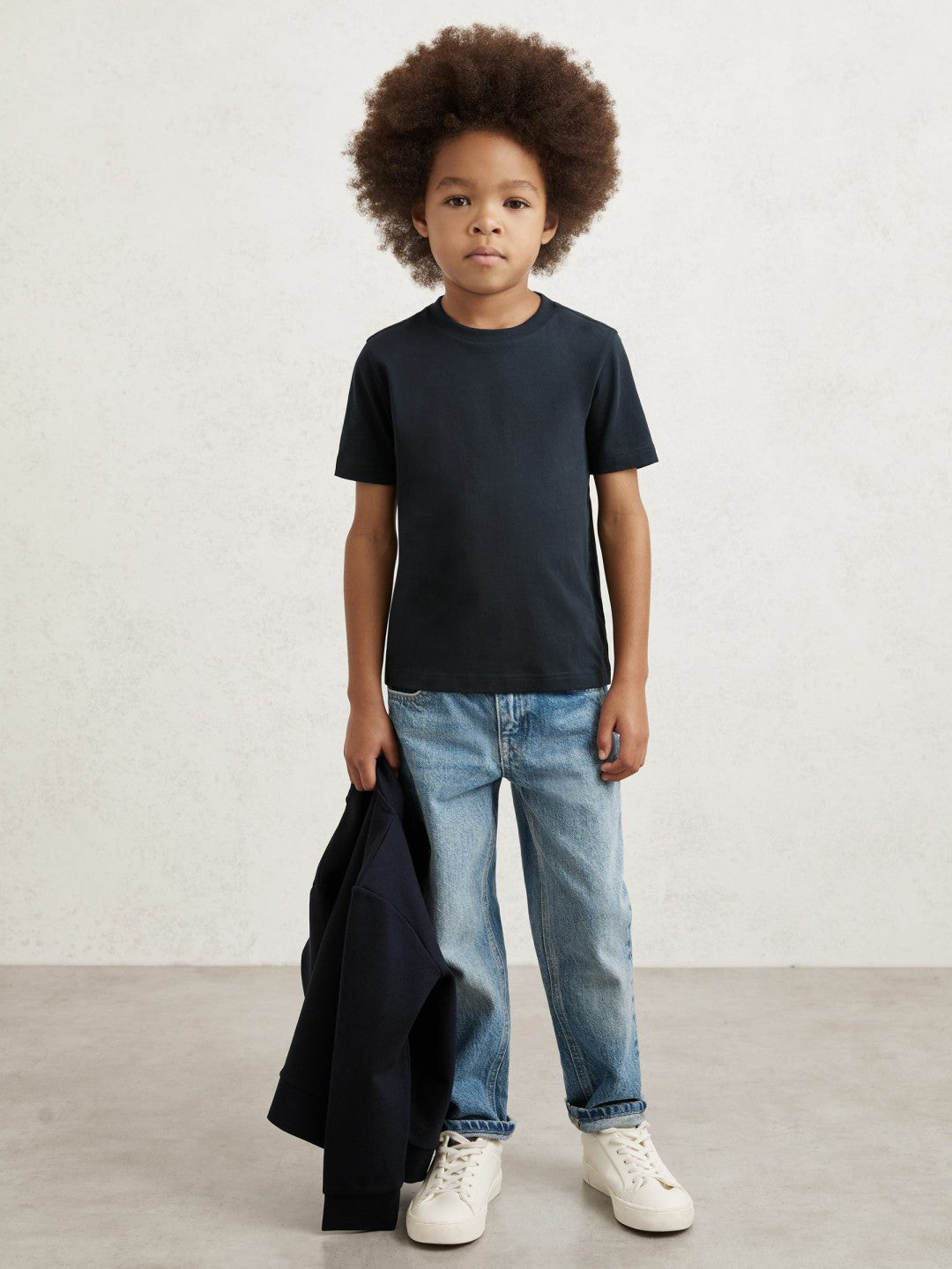 9-13 yrs Crew Neck T-Shirt in Navy Children & Baby | Reiss