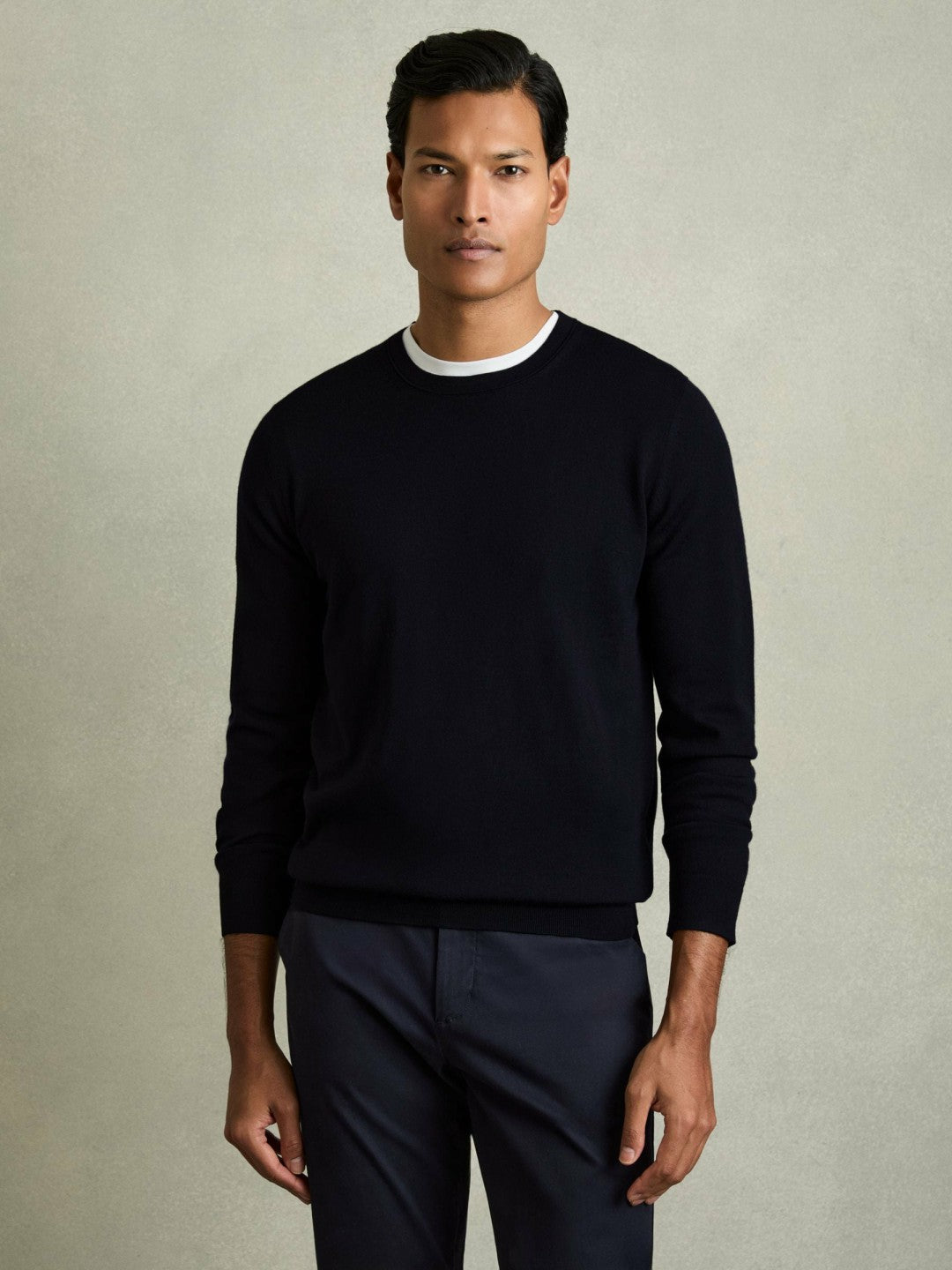 Pack of Two Merino Wool Jumpers in Navy Men | Reiss