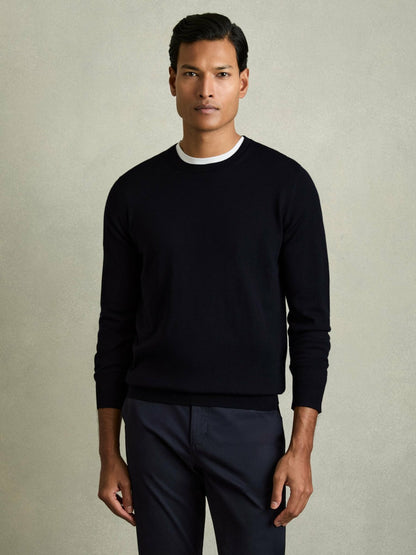 Pack of Two Merino Wool Jumpers in Navy Men | Reiss