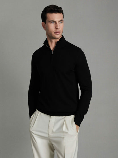 Pack of Two Merino Wool Jumpers in Black Men | Reiss