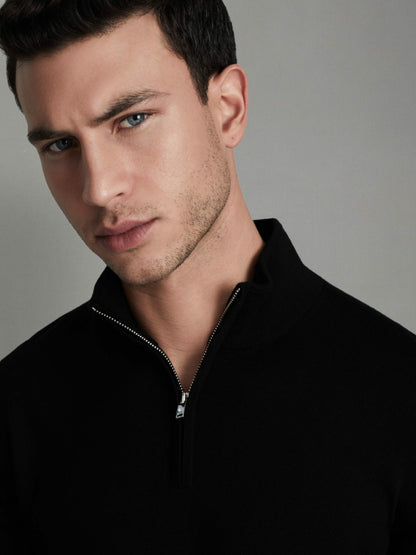 Pack of Two Merino Wool Jumpers in Black Men | Reiss