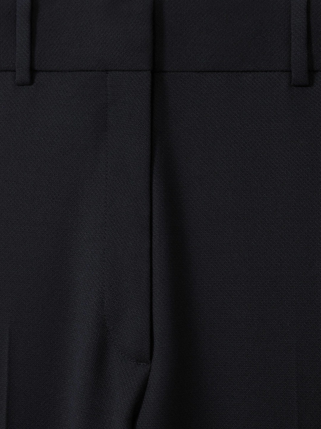 Petite Wool-Blend Tailored Flared Suit Trousers in Navy Women | Reiss