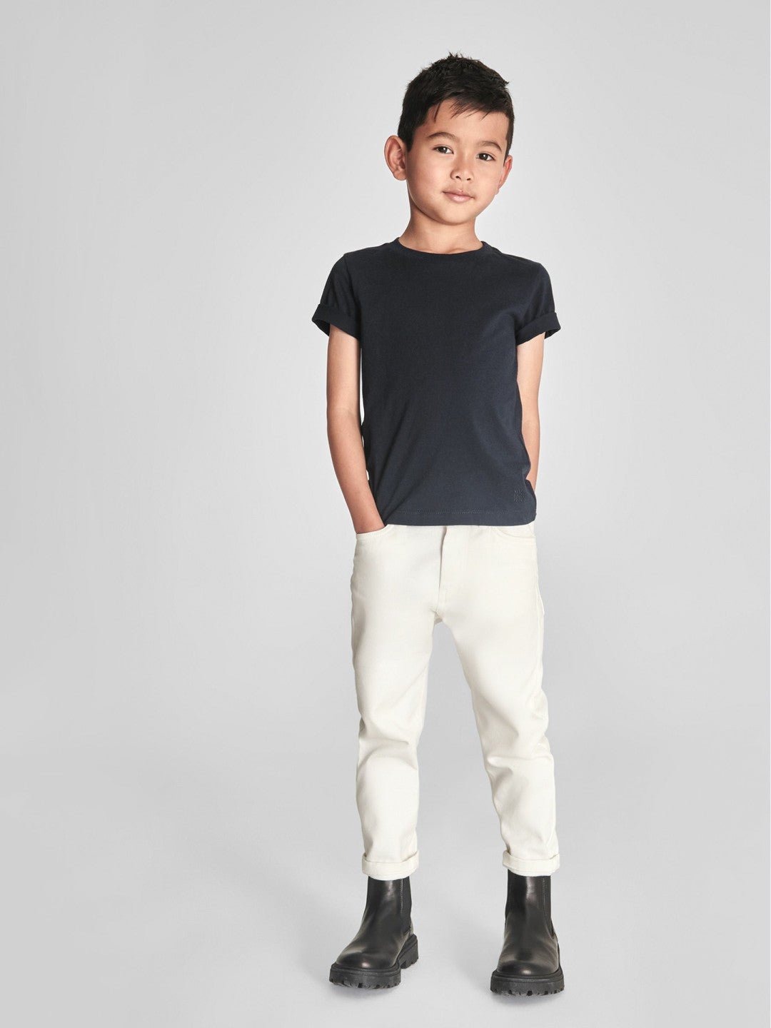 4-9 yrs Crew Neck T-Shirt in Navy Children & Baby | Reiss