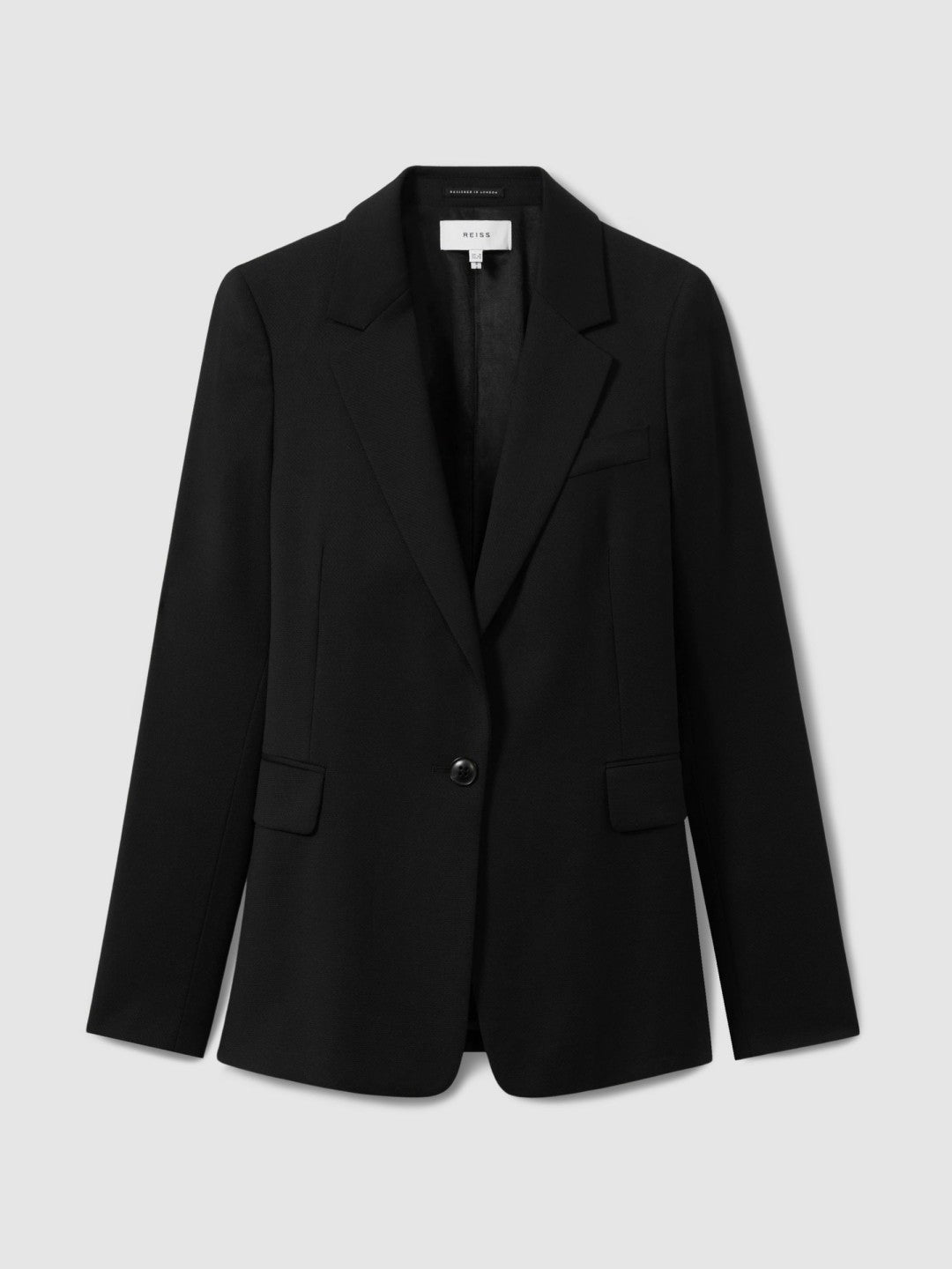 Single Breasted Suit Blazer in Black Women | Reiss