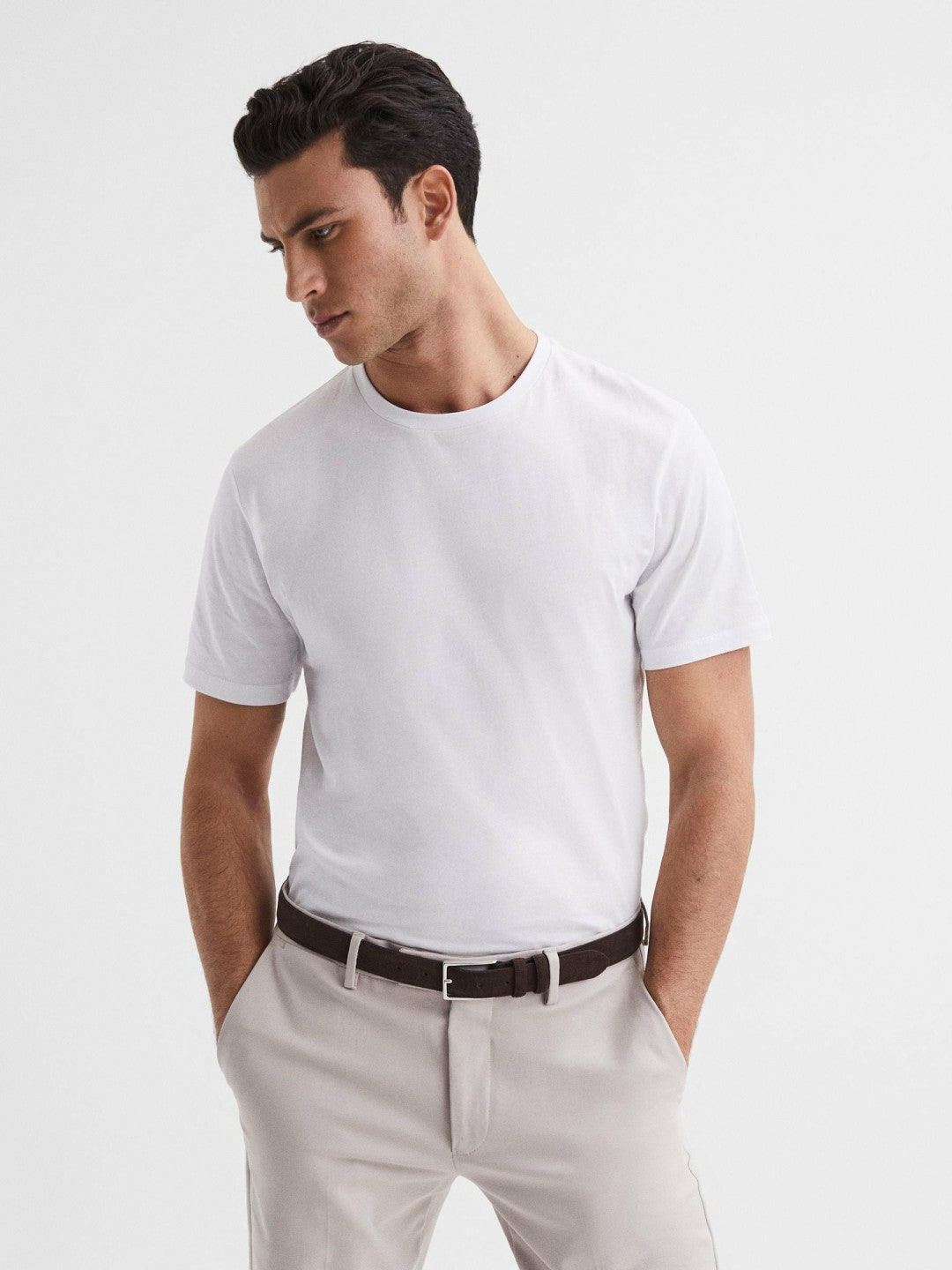 Three Pack Of Crew Neck T-shirts in White Men | Reiss