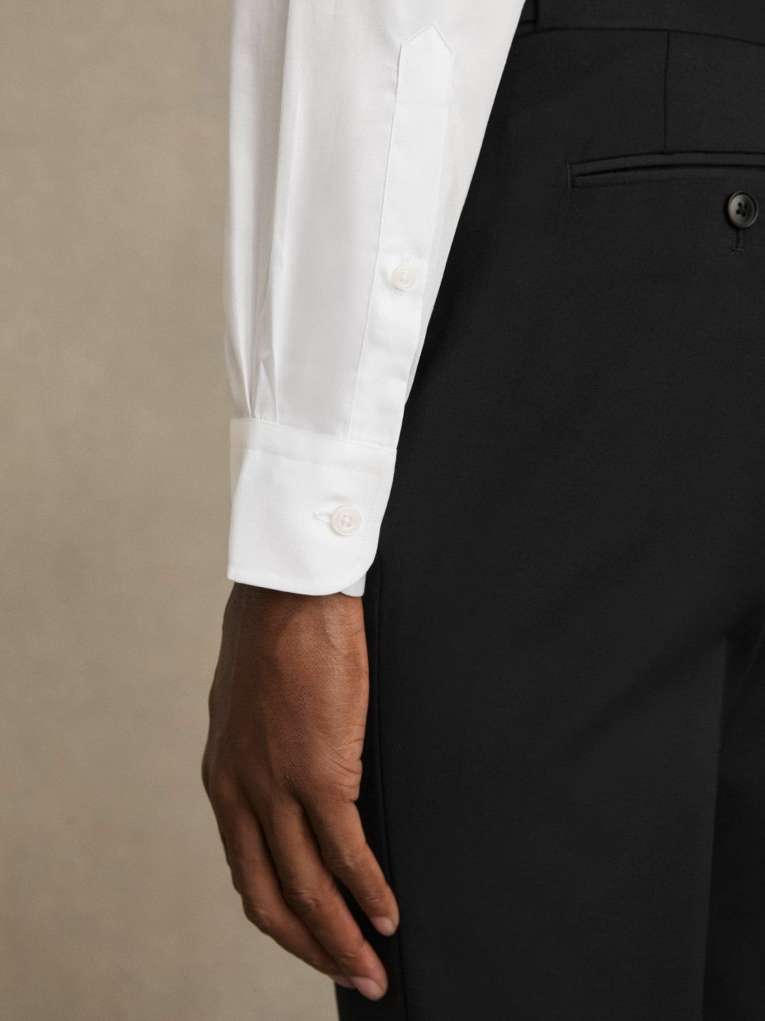 Regular Fit Cotton Sateen Striped Shirt in White Men | Reiss